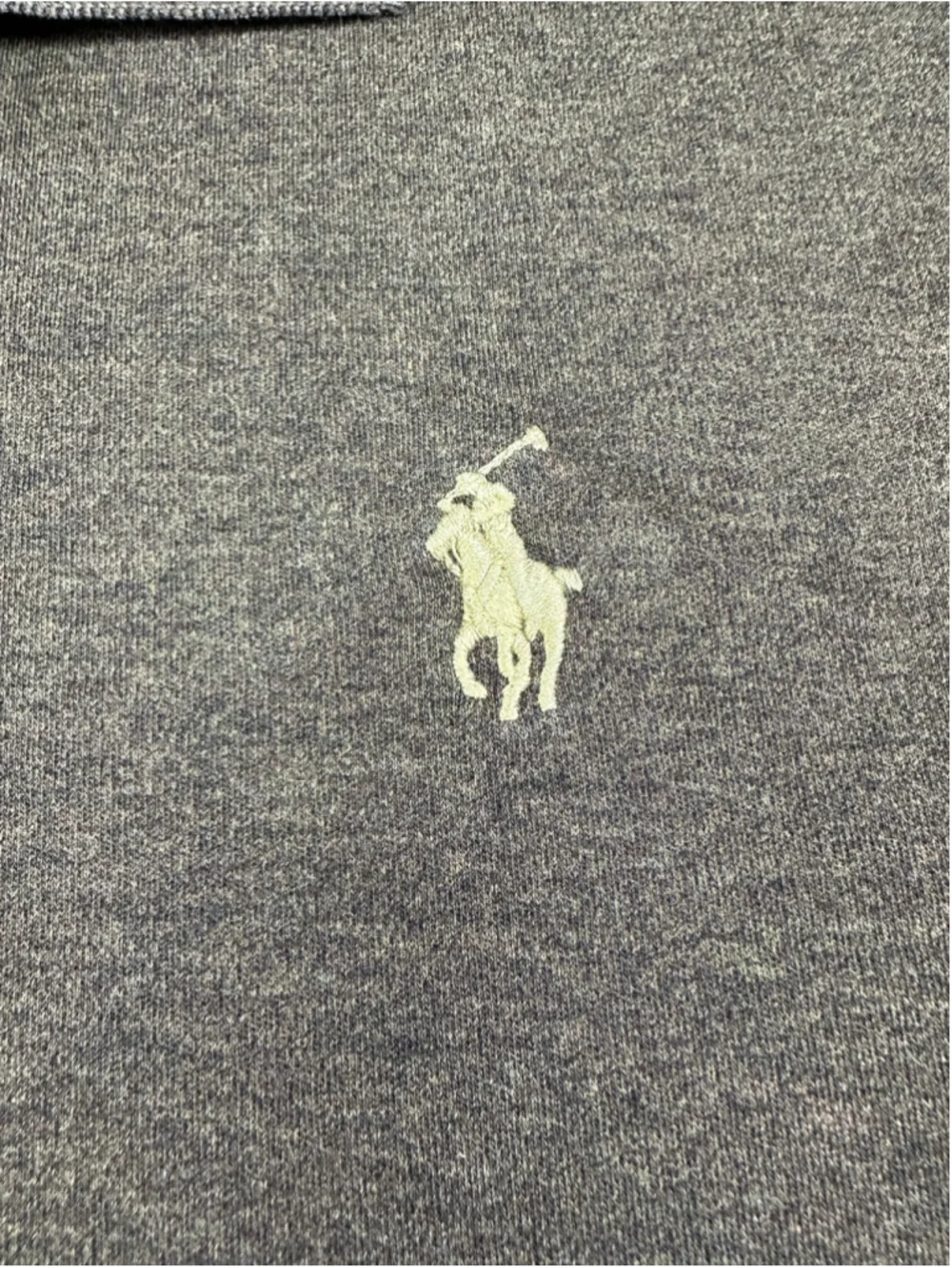 Polo Ralph Lauren Pima Soft Touch Polo Shirt Brown Heather Cream Pony Mens L